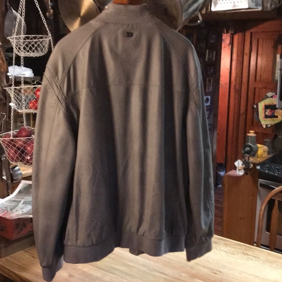 Calvin Klein faux leather motorcycle style jacket - Picture 4 of 6